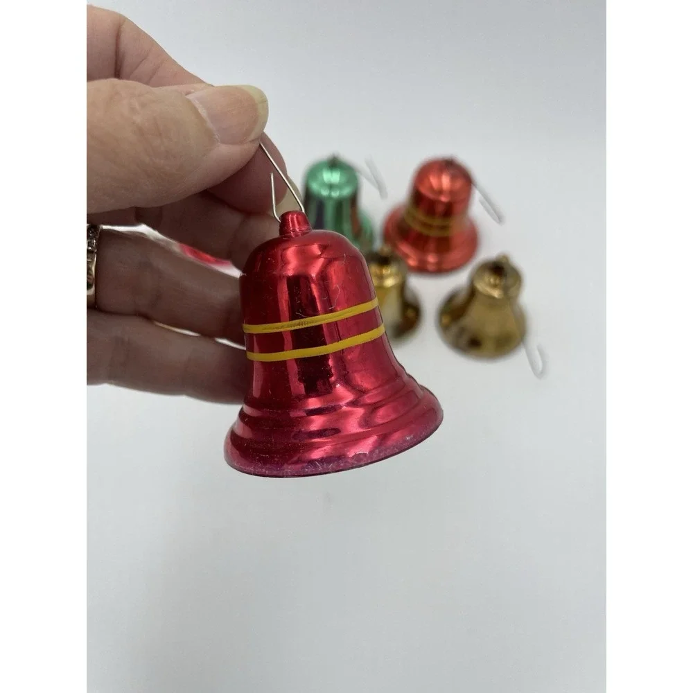 Vintage Lot 14 of  Metal & Plastic MCM Christmas Ornament Bells‎
